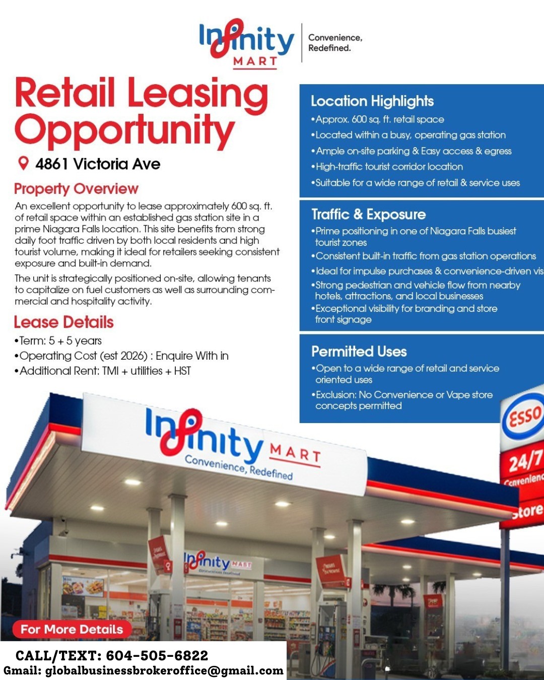 Retail Leasing Opportunity in Niagara Falls